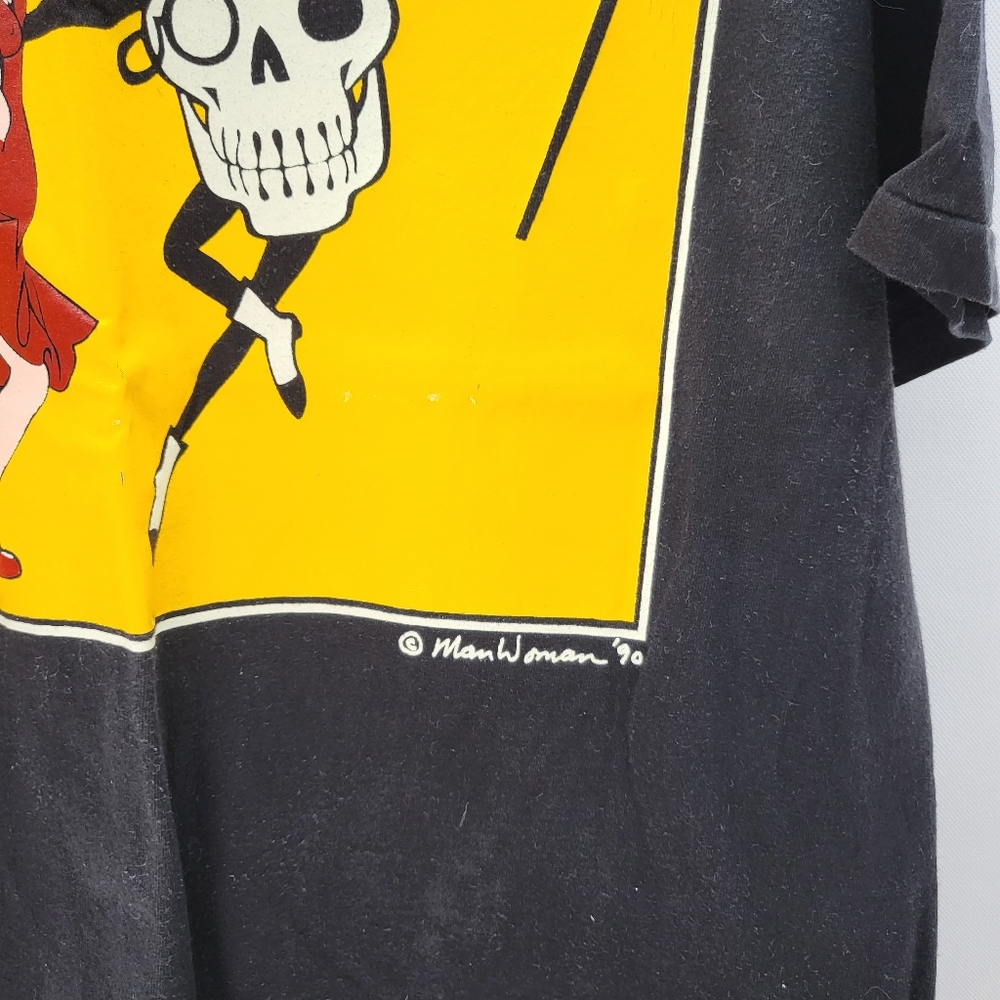 Vintage Hanes Men Size XL(46-48) Black T-Shirt - Picture 5 of 8